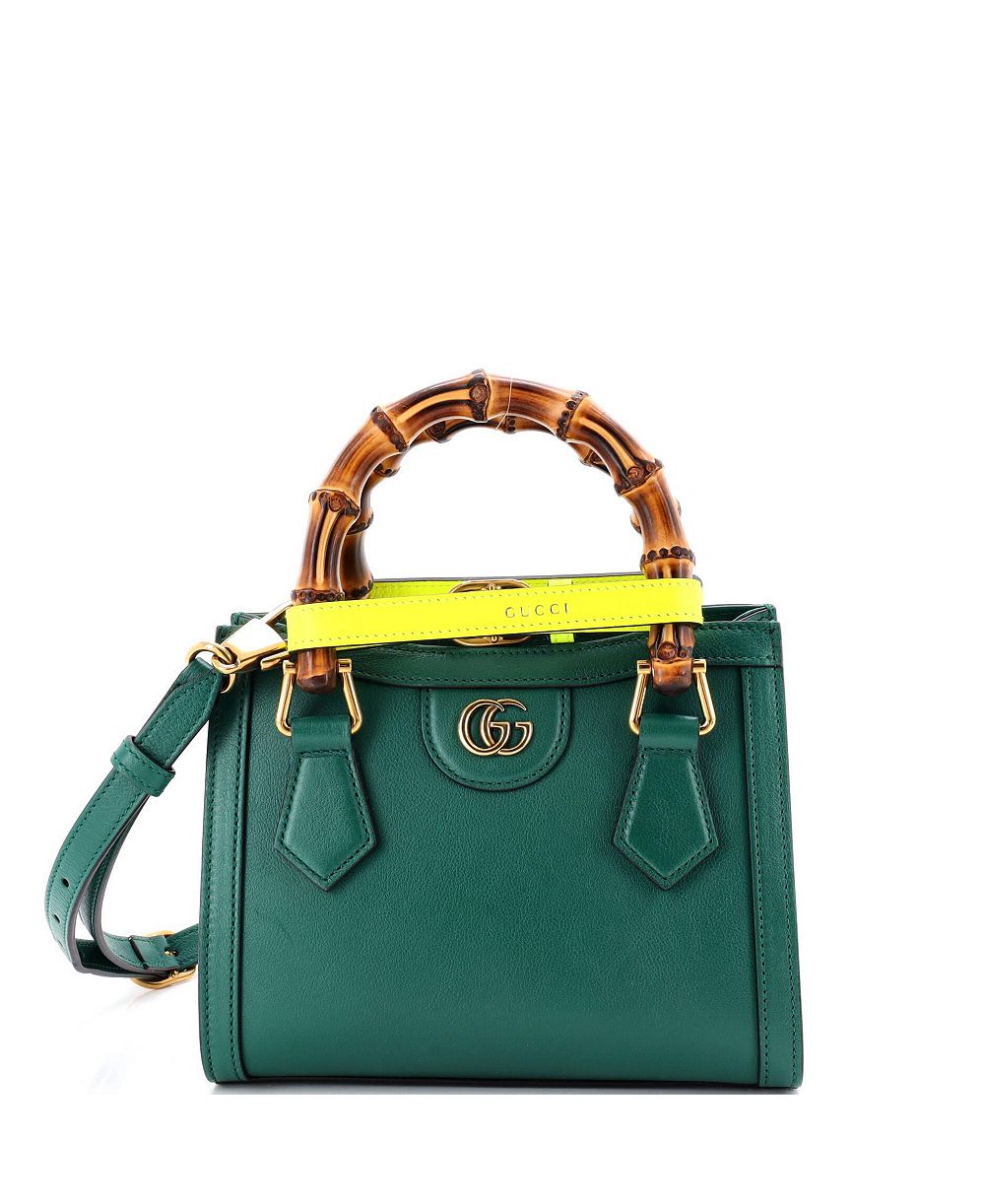 Бренд Gucci Mini Diana NM сумка tote из кожи с бамбуковой ручкой