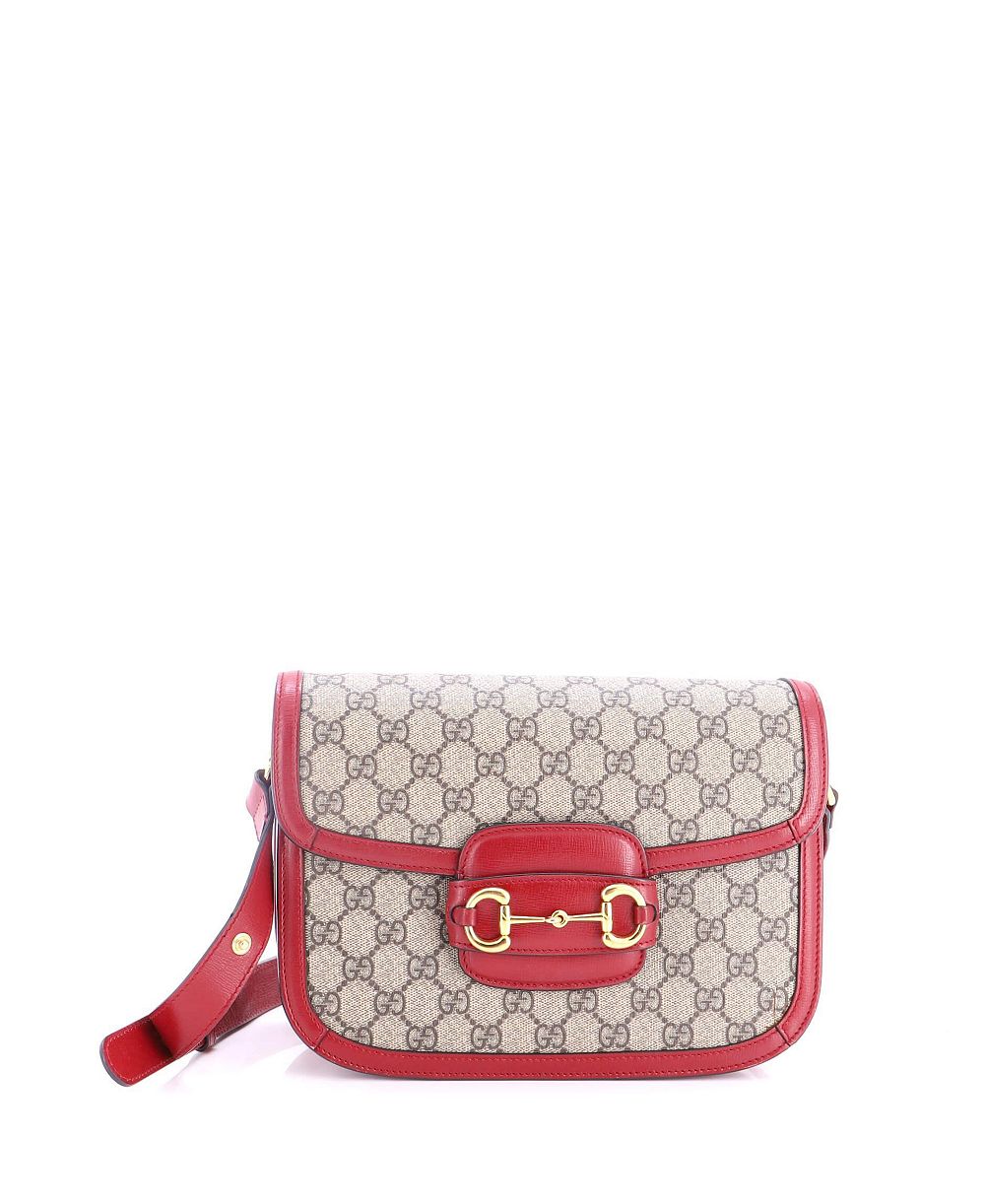 Pre-Owned Gucci сумка на плечо Small Horsebit 1955, GG Coated Canvas с кожаной отделкой