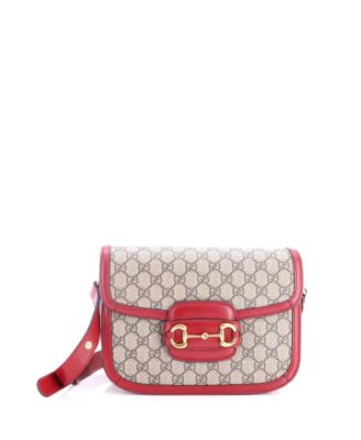 Pre-Owned Gucci сумка на плечо Small Horsebit 1955, GG Coated Canvas с кожаной отделкой