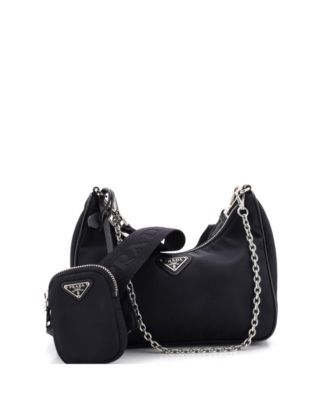 Pre-Owned Prada Small Re-Edition 2005 сумка через плечо Tessuto