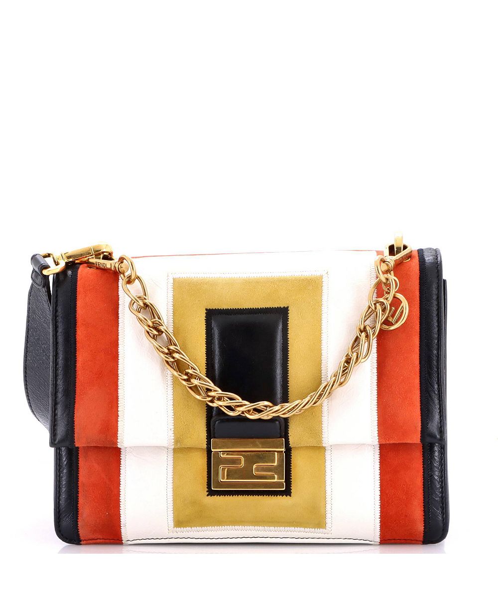Сумка через плечо Fendi Medium Kan U, кожа, б/у