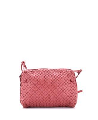 Б/у маленькая кросс-боди сумка Bottega Veneta Nodini Intrecciato Nappa