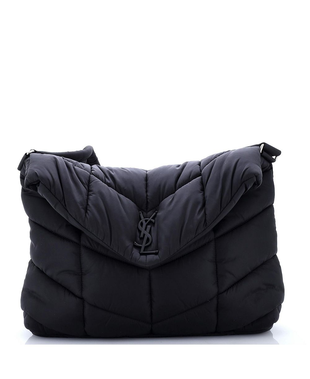 Pre-Owned Saint Laurent Loulou Puffer Messenger Bag Quilted Econyl