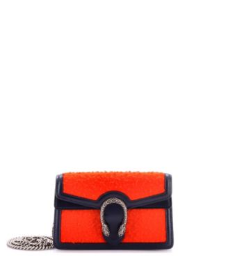 Pre-Owned Gucci Super Mini Dionysus сумка из шерсти и кожи