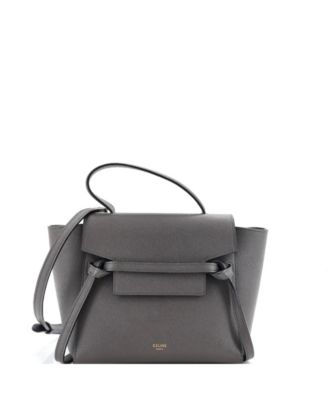 Женская сумка Celine Nano Belt Bag Textured Leather б/у