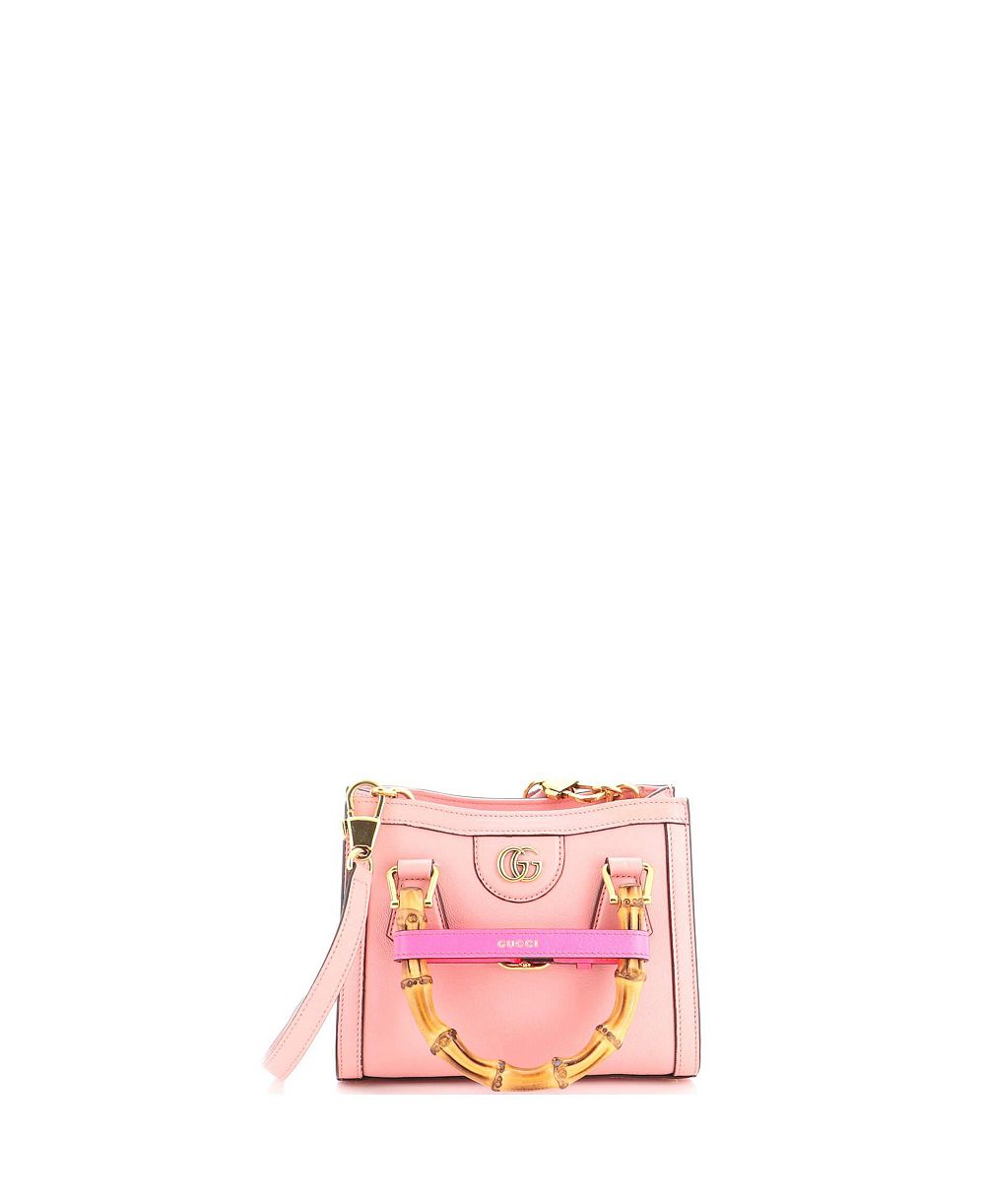 Сумка-тоут Pre-Owned Gucci Mini Diana NM Bamboo Handle Leather