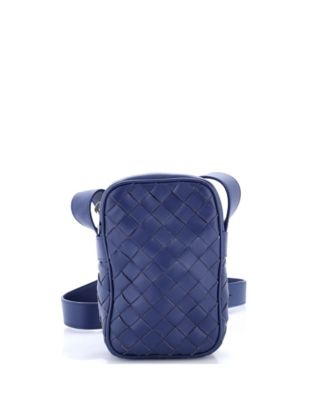 Женская сумка-кроссбоди Bottega Veneta Zipped Phone Intrecciato Nappa