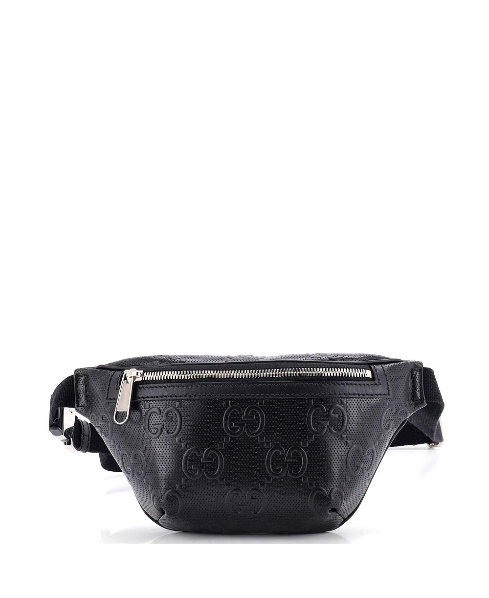 Pre-Owned Gucci Small Belt Bag GG Embossed Perforated Leather