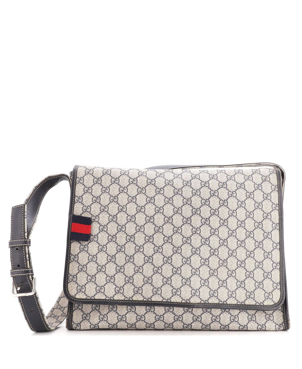 Б/у сумка через плечо Gucci Large Web Loop GG из покрытого холста