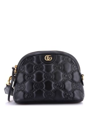 Б/у Gucci Small Dome Chain Zip Shoulder Bag GG Matelasse Leather