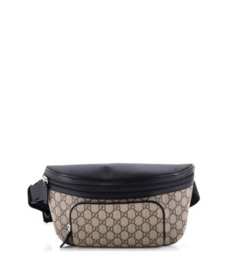 Gucci сумка-пояс GG Coated Canvas с кожаной отделкой, б/у
