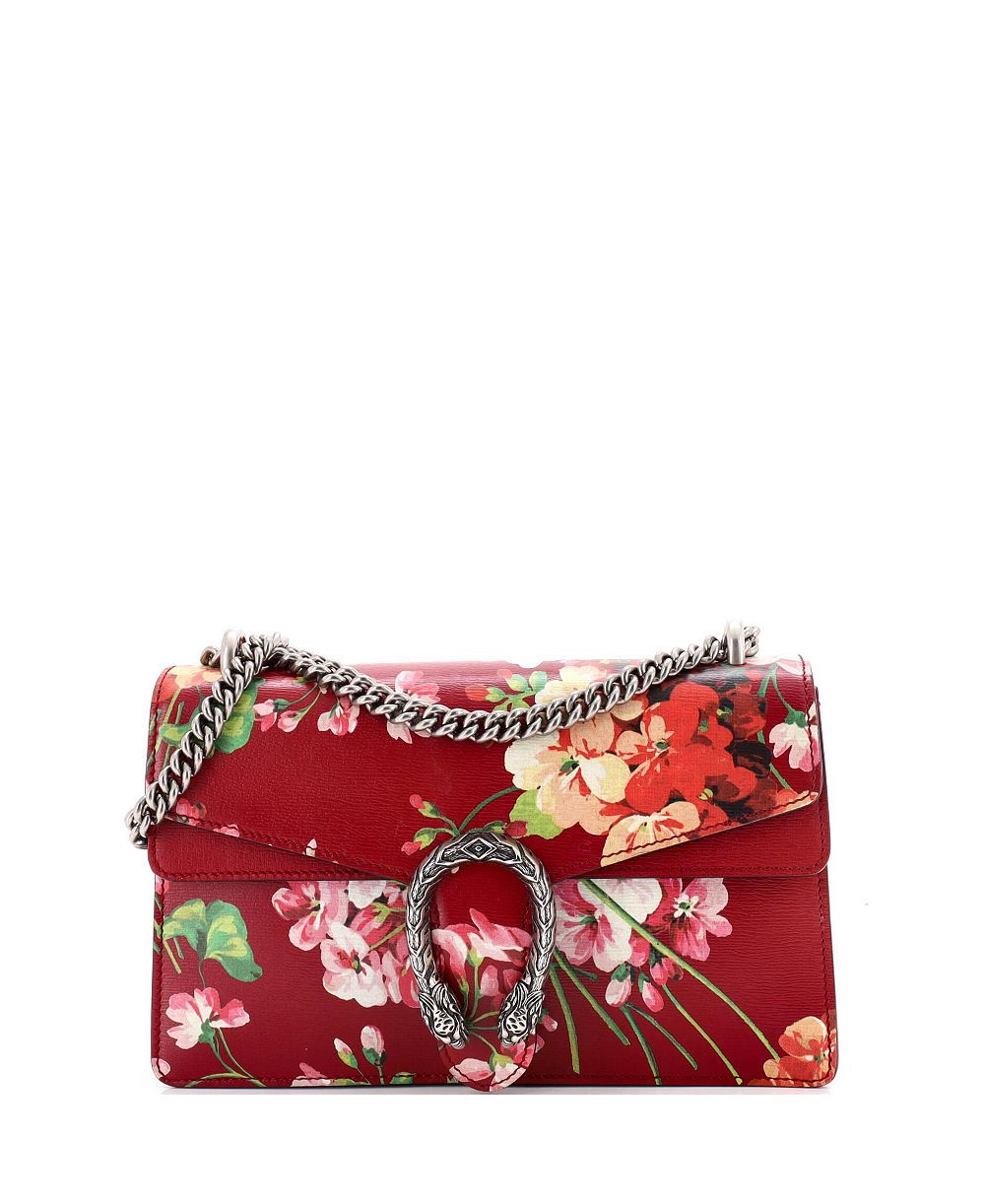 Pre-Owned Gucci Small Dionysus Bag Blooms Print Leather