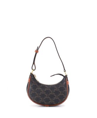 Pre-Owned Celine Mini Ava Bag Triomphe Coated Canvas