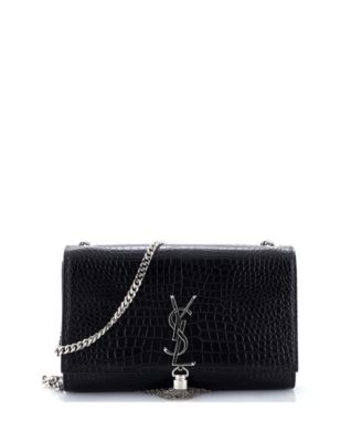 Pre-Owned Saint Laurent сумка через плечо Classic Monogram, тиснение, кожа, средняя
