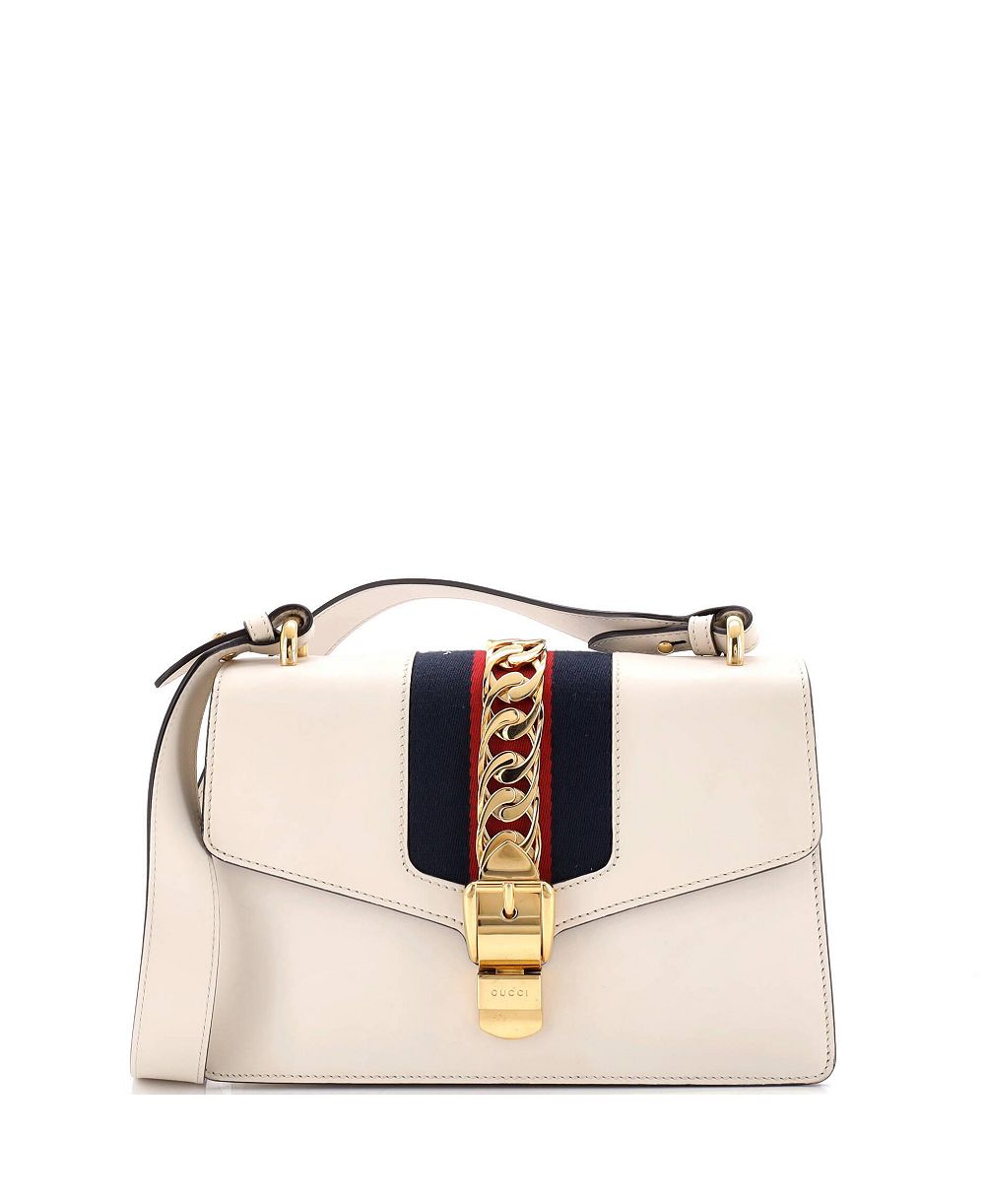 Pre-Owned Gucci Small Sylvie Shoulder Bag Leather