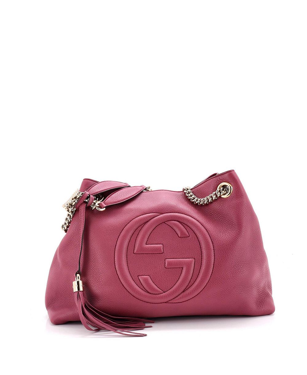 Pre-Owned Gucci Medium Soho Chain Strap Shoulder Bag Leather
