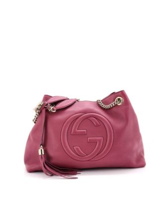 Pre-Owned Gucci Medium Soho Chain Strap Shoulder Bag Leather