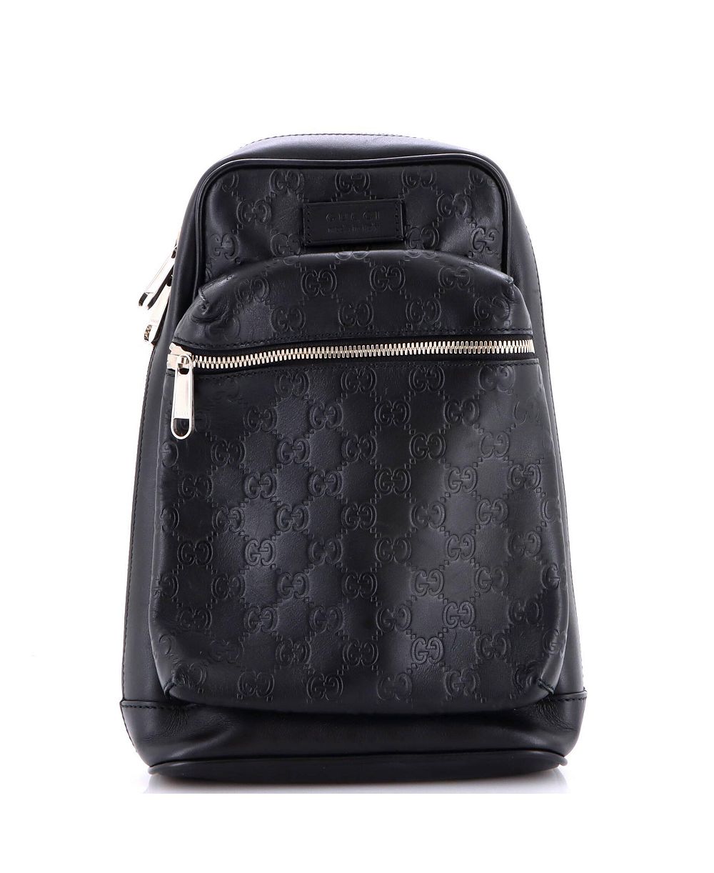 Мини сумка Gucci Small Signature Slim Crossbody Bag Guccissima Leather Pre-Owned