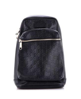 Мини сумка Gucci Small Signature Slim Crossbody Bag Guccissima Leather Pre-Owned