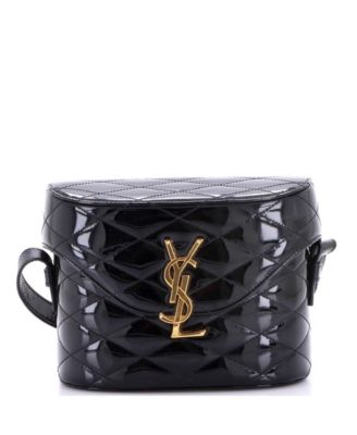 Б/у сумка Saint Laurent June Box Quilted Patent