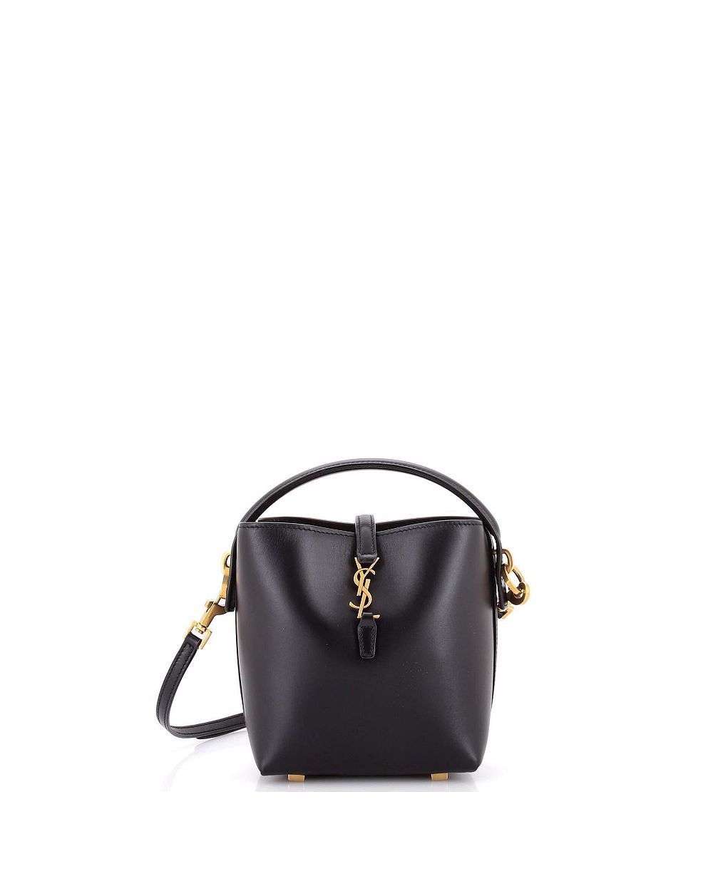 Сумка-ведро Pre-Owned Saint Laurent Mini Le 37, кожаная