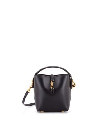 Сумка-ведро Pre-Owned Saint Laurent Mini Le 37, кожаная