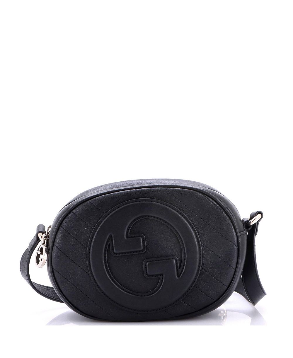 Pre-Owned Gucci Blondie NM Round Camera Bag Diagonal Quilted Leather