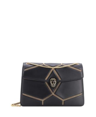 Сумка Bvlgari Medium Glam Rebel Serpenti Forever Shoulder Bag Chain Embellished Quilted Leather