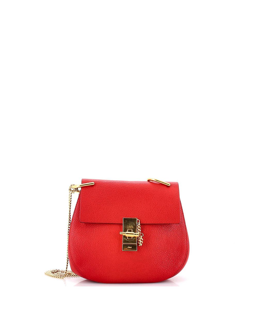 Chloe Small Drew Crossbody Bag Leather сумка