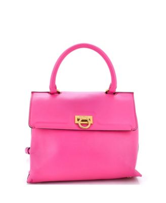 Сумка Salvatore Ferragamo Small Trifolio с ручкой из кожи, б/у