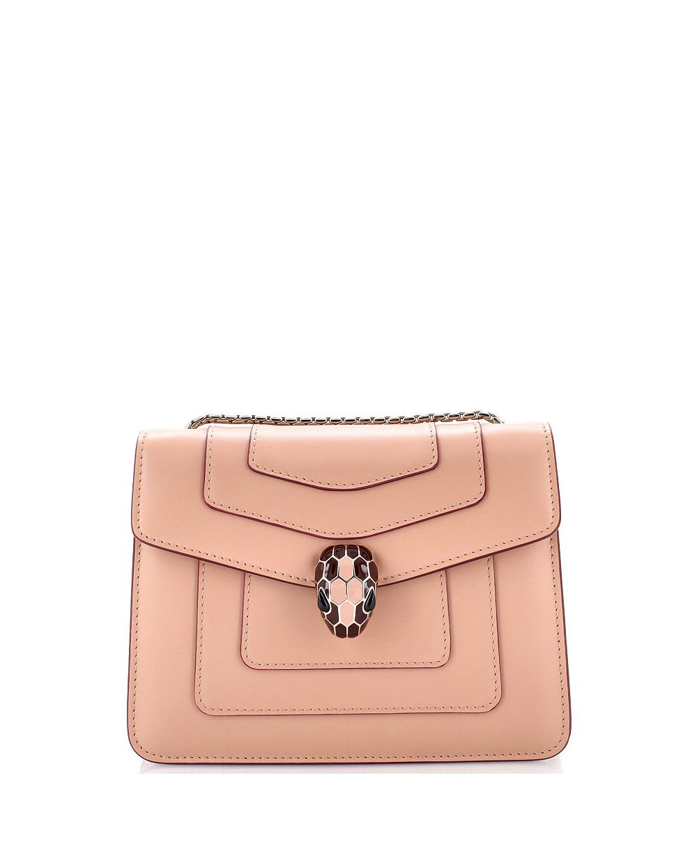 Сумка через плечо Bvlgari Small Serpenti Forever Square из кожи