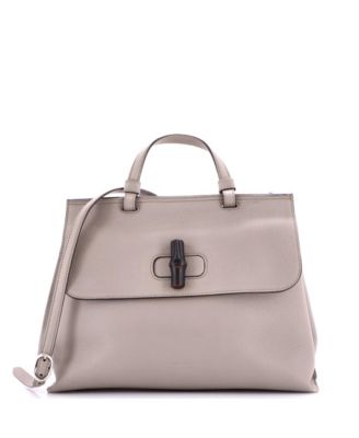 Gucci Bamboo сумка handbag, кожаная, Medium, Pre-Owned