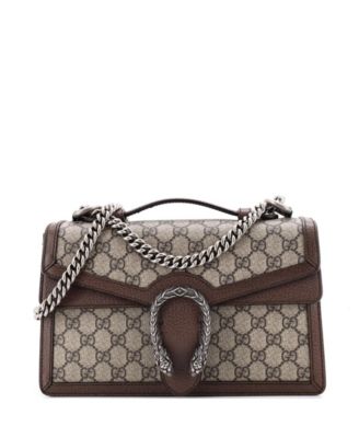 Б/у Gucci Small Dionysus сумка на цепочке с ручкой из канваса GG