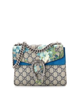 Мини-сумка Gucci Mini Dionysus Blooms Print GG Coated Canvas Pre-Owned