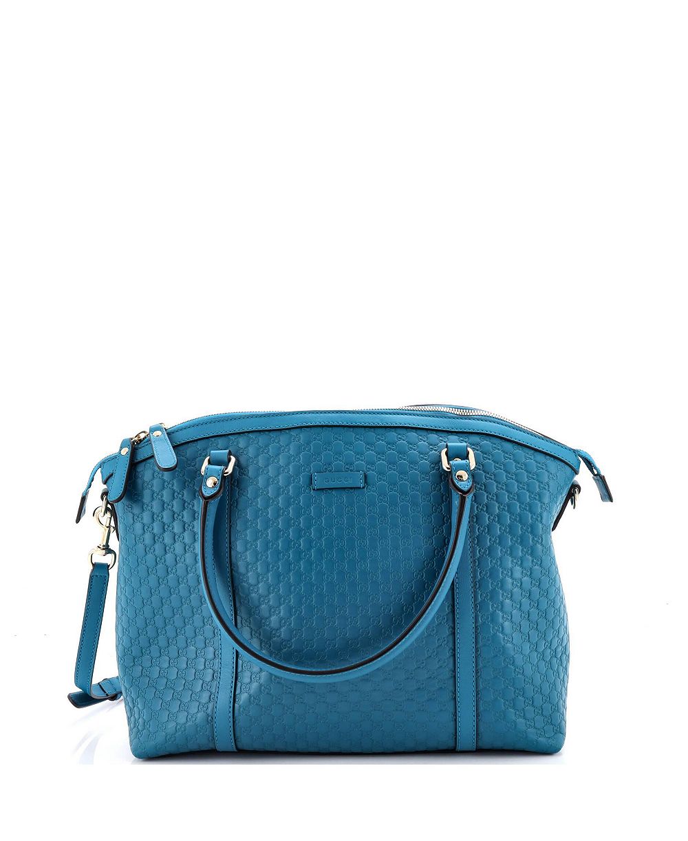 Сумка Pre-Owned Gucci Medium Britt Convertible Dome Satchel Microguccissima Leather