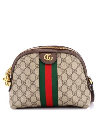 Pre-Owned Gucci Small Ophidia Dome Shoulder Bag GG Coated Canvas