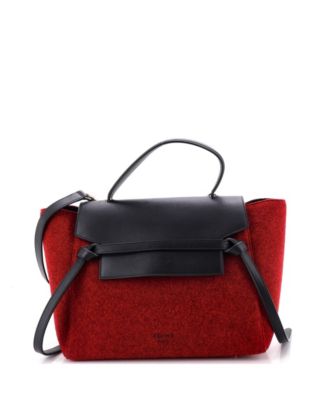 Маленькая сумка Pre-Owned Celine Belt из войлока и кожи