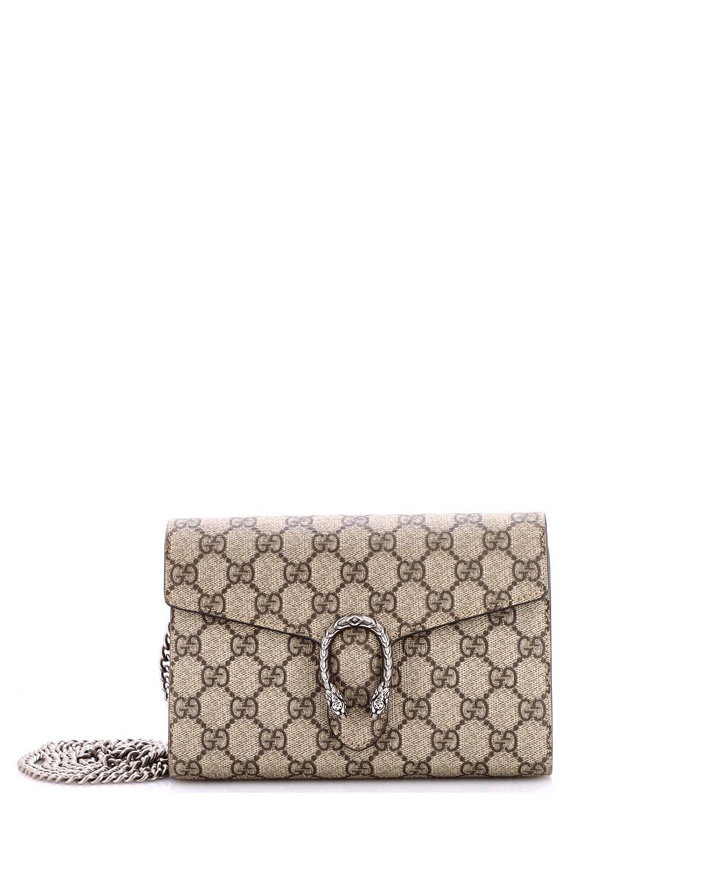 Pre-Owned Gucci Small Dionysus кошелек-сумка с цепочкой GG Coated Canvas