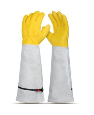 XDOVET Gardening Gloves Leather Thorn-proof Rose Pruning Long Cuff