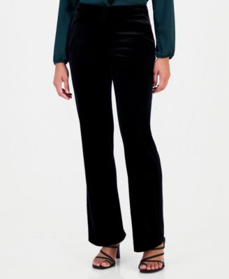 Bar III Women's Velvet Flare-Leg Pants, Macy's Exclusive