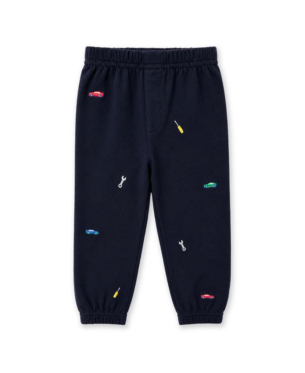 Florence Eiseman Детские 2T - 5 French Terry Jogger with Cars and Tools