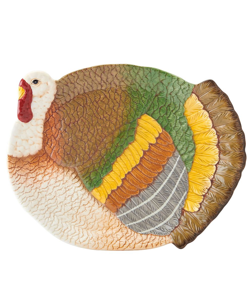 Большое традиционное блюдо Fitz and Floyd Thanksgiving