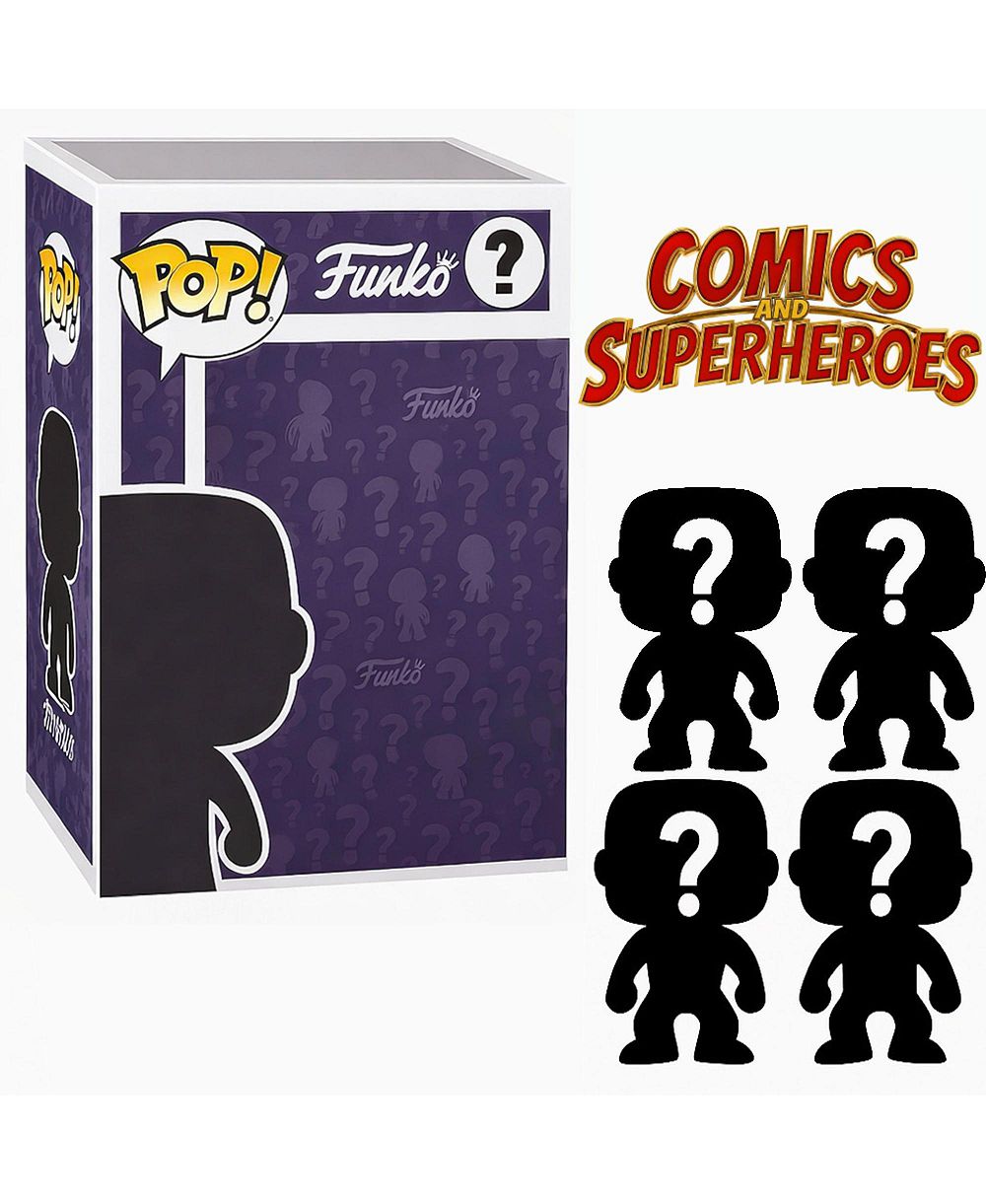 Набор из 4 виниловых фигурок Funko Pop! Comics and Superheroes Blind Box, возраст 4+