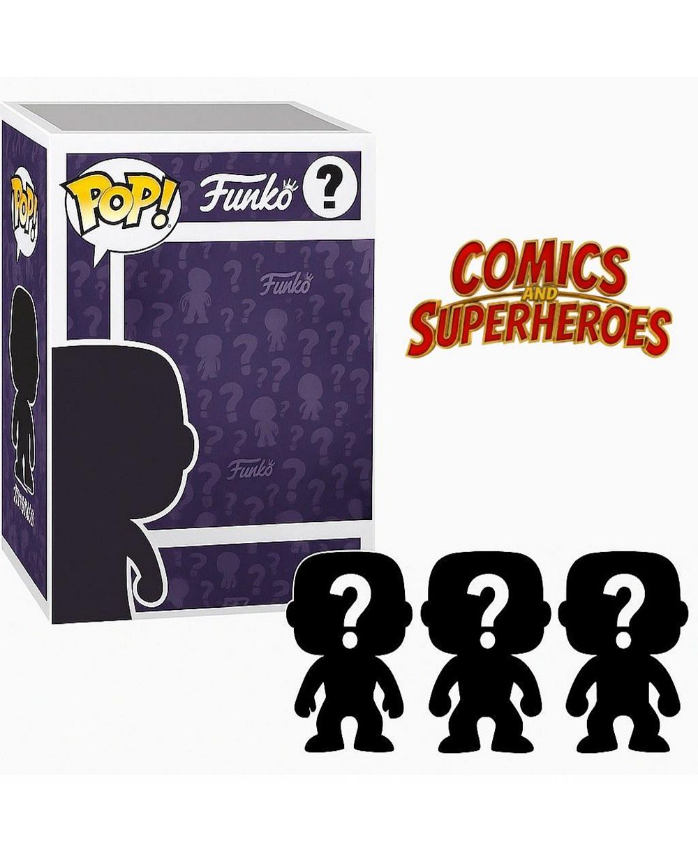 Набор из 3 виниговых фигурок Funko Pop! Comics and Superheroes Blind Box, возраст 4+