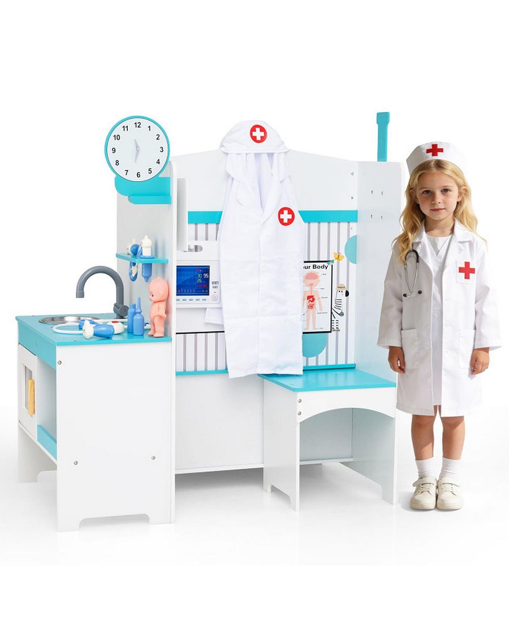 sugift доктор высота бар и ecg монитор 27-компонентный набор для игр, возраст 3+