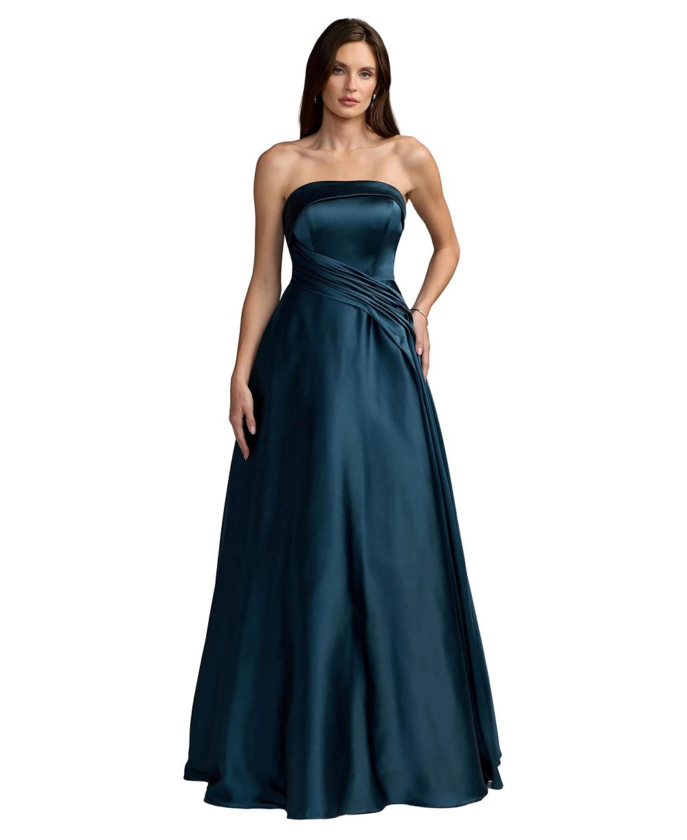 Mac Duggal Women's Flutter-Sleeve Floral Embroidered Gown