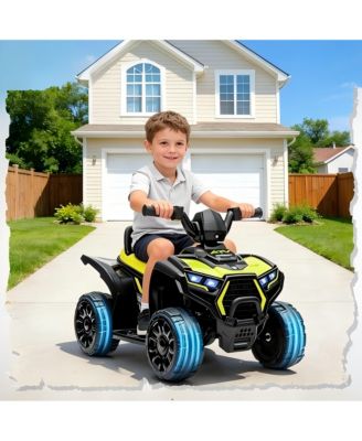 homfan Kids 23.6 x 14.6 in Battery-Powered Quad Ride-On, Ages 3-5