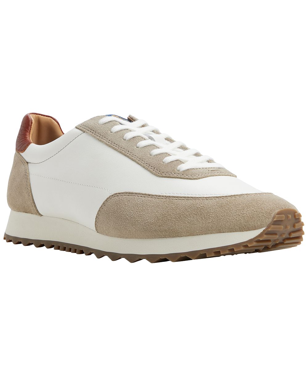 Brooks Brothers Men's Arverne Leather Round-Toe Sneakers