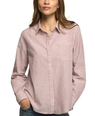 Lucky Brand Women's Boyfriend Long-Sleeve Button-Down Shirt