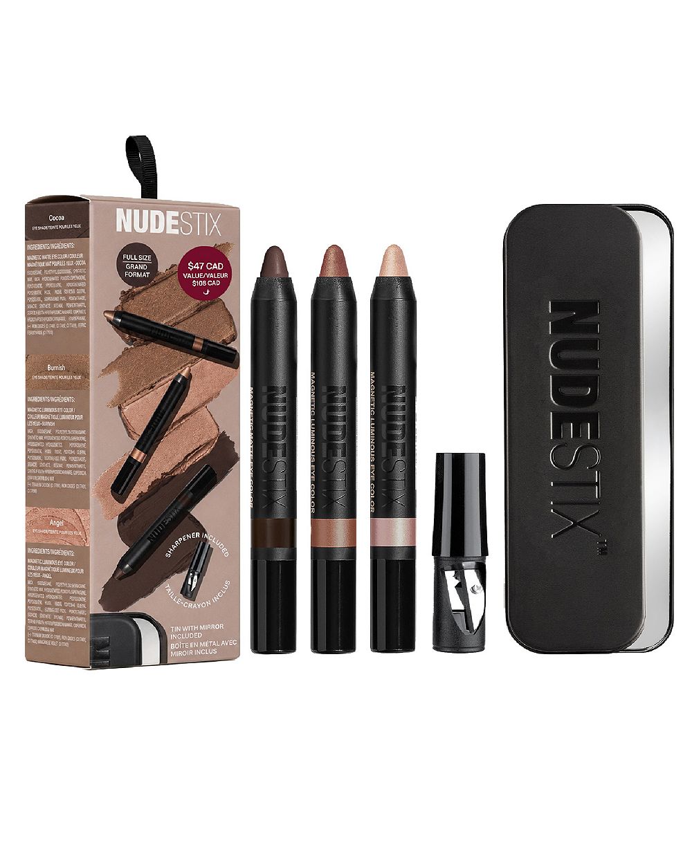 NUDESTIX набор из 3 предметов для глаз Smokey Nude